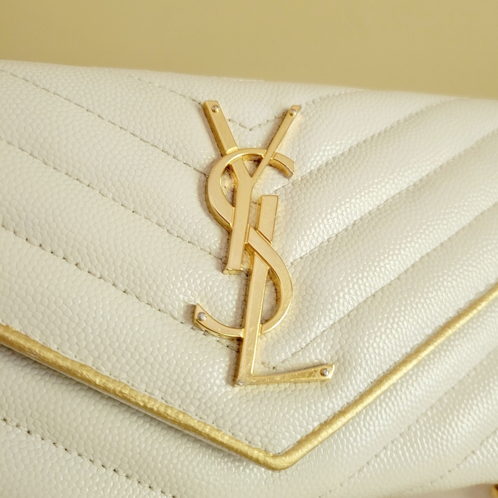 Yves Saint Laurent Cassandra Wallet w Chain Crossbody Handbag - Picture 3 of 8